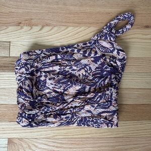 Zara One-Shoulder Crop Top